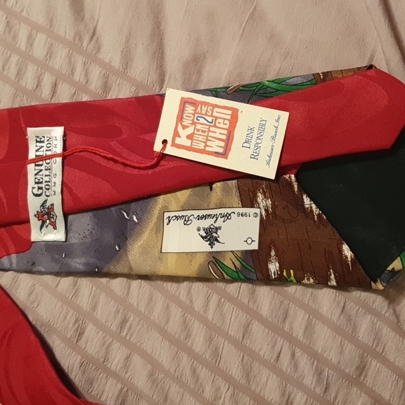 Vtg 1996 NWT Budweiser Frogs Necktie - Picture 5 of 5